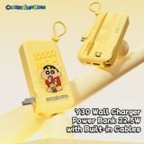  Pin Dự Phòng Kiêm Củ Sạc ROCK Crayon Shinchan Y30 10000mAh 22.5W (with Built-in Type-C + Lightning Cable) 