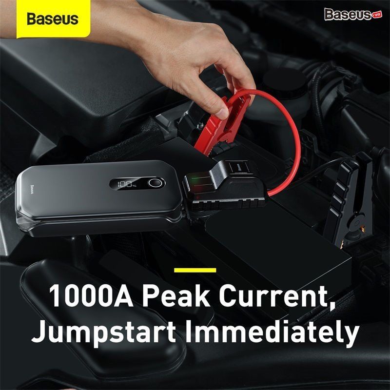  Bộ kích bình dùng cho xe hơi Baseus Super Energy Pro Car Jump Starter (5V/3A, 3in1, 12,000mAh Power Bank , Peak current 1000A） 