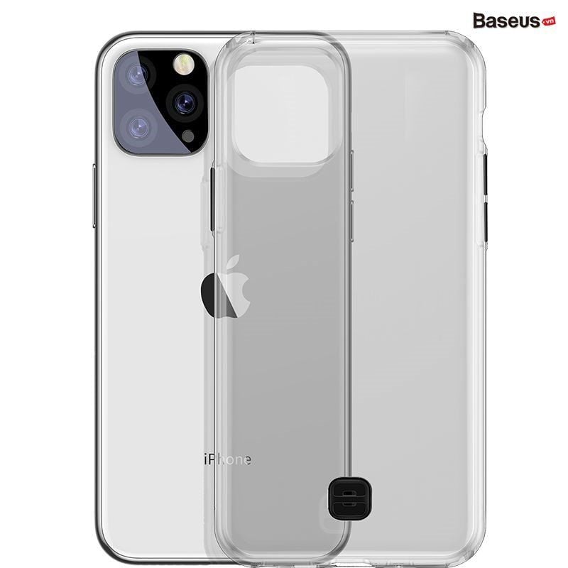  Ốp lưng trong suốt có dây đeo tay chống rớt Baseus Transparent Key Phone Case cho iPhone 11 Series ( TPU Soft Silicone, Dirt-resistant, Prevent Dropping Case) 