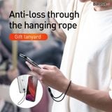  Ốp lưng trong suốt có dây đeo tay chống rớt Baseus Transparent Key Phone Case cho iPhone 11 Series ( TPU Soft Silicone, Dirt-resistant, Prevent Dropping Case) 