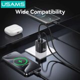  Củ Sạc Nhanh GaN USAMS CC261 20W (With Type-C Built-in cable) 