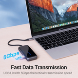  Hub Mở Rộng Kết Nối Đa Năng VENTION TFDHB (USB-C to USB3.0*4/PD) 