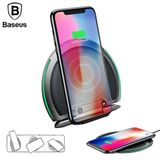  Đế sạc nhanh không dây Baseus Foldable LV253 cho Apple iPhone 8/ iPhone X / Samsung S8/ S9/ Note 8 ( 10W, Foldable Multifunction Wireless Quick Charger) 