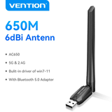  USB Wi-Fi + Bluetooth VENTION KDU/KDT (Wi-Fi Dual Band) 