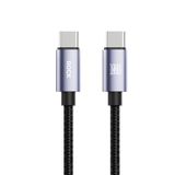  Cáp Sạc Nhanh Cho iPhone 14/15 Series ROCK Deep Indigo Series 27W/100W Fast Charge Data Cable 