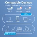  USB OTG USB 3.1(Gen 1) C Male to A Female VENTION CCVBB (5Gbps, 0.15m) 