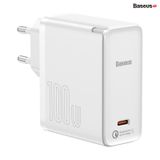  Bộ sạc siêu nhanh Baseus GaN2 Fast Charger 1C 100W (GaN2 Technology, QC5.0/QC4.0/PD3.0/PPS Multi Quick Charge Protocol Support) 