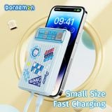  Pin Dự Phòng ROCK Doraemon P92 Dual PD20W 10000mAh Travel Series (Tích Hợp Cáp Type-C và Lightning, Doraemon Authentic Licensed) 