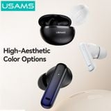  Tai Nghe Bluetooth TWS USAMS Echo E02 (Bluetooth v5.3, 4H, ANC+ENC, Deep Noise Cancellation, Crystal-Clear Sound, AAC Decoding, 360° Pure Audio Soundstage) 