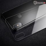  Bộ kính cường lực 3D 2 mặt Trước & Sau Baseus LV179 cho iPhone X (0.2mm/ 0.3mm, Ultra Thin, Front and Back Protector) 