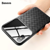  Ốp lưng Silicone - Kính cường lực Baseus Glass Weaving Case cho iPhone XS / XR / XS Max (Tempered Glass + Silicone) 