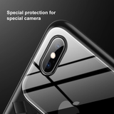  Ốp lưng Silicone - Kính cường lực Baseus Glass Weaving Case cho iPhone XS / XR / XS Max (Tempered Glass + Silicone) 