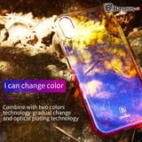  Ốp lưng trong suốt đổi màu Baseus Glaze Case cho iPhone X ( Ultra Thin, Gradient Hard Plastic Case) 