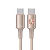  Cáp Sạc Nhanh Sợi Bọc Dù Siêu Bền USAMS SJ751 C to C Fast Charge Cable 240W (Colorful Light, 480Mbps, 1.2m) 