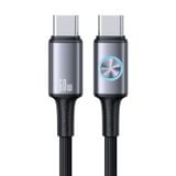  Cáp Sạc Nhanh bọc dù siều bền C to C USAMS SJ752 60W (Colorful Light, 480Mbps, 1.2m) 
