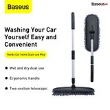  Chổi lau rửa, vệ sinh chuyên dụng cho xe ô tô Baseus Handy Soft Flat Mop ( Microfiber, Washing Brush Tools, Car/ Home Dual-use ) 