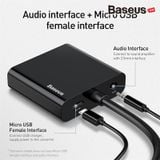 Đầu chuyển cổng HDMI sang VGA/ Audio AUX 3.5mm  Baseus HD Converter (1080p Digital HDMI Male to VGA Female Video Converter Audio Splitter for Laptop) 