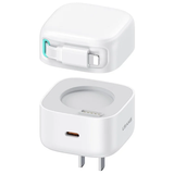  Củ Sạc Nhanh USAMS GaN Charger 35W Type C PD Fast Phone Charger Built in Quick Charge Cable 