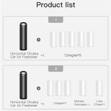  Bộ khuếch tán kèm nước hoa khô dùng cho xe hơi Baseus Horizontal Chubby Car Air Freshener LV489 ( Metal Aromatherapy , Air Vent , Solid Perfume ) 