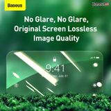  Kính cường lực chống ánh sáng xanh Baseus 0.3mm Eye Protection Full Coverage Tempered Glass Film 2020 dùng cho iPhone 12 Series  (2 miếng/hộp, 0.3mm, Chống ánh sáng xanh, bảo vệ mắt) 