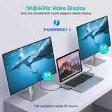  Hub chuyển và Mở rộng đa năng CHOETECH M14 7in1 Multifunctional Adapter (HUB-M14, Type C to HDMI, USB3.0x3, ThunderBolt3/ 40Gbps/ 100W, C 5Gbps, Micro SD/SD Card Reader) 
