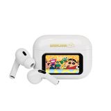  Tai Nghe Bluetooth TWS ROCK Crayon Shinchan S1 (Bluetooth v5.4, 16H, LCD Full-Color Touchscreen, 4 Trendy Lock Screen Wallpapers, 13mm Dynamic Driver, Hi-Fi Audio, Music & Gaming Modes, Equalizer Adjustment, Smart Bluetooth Control) 