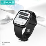  Đồng Hồ Thông Minh USAMS AT02 (Bluetooth v5.0, Smart Life/Health Monitoring/Exercise Record, 2.01-inch HD Colourful Display, Intelligent voice assistant, Control mobile phone to take photos, BT hands-free calling) 