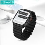  Đồng Hồ Thông Minh USAMS AT03 (2.01″ IPS Display, Bluetooth v5.0, Intelligent Life Monitoring, AAC Hi-fi Speaker, Bluetooth Speakerphone Call, Notification Synchronization, Intelligent Voice Assistant, Control Phone to Take Photos, Play Mini-Games) 