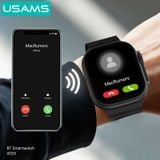  Đồng Hồ Thông Minh USAMS AT03 (2.01″ IPS Display, Bluetooth v5.0, Intelligent Life Monitoring, AAC Hi-fi Speaker, Bluetooth Speakerphone Call, Notification Synchronization, Intelligent Voice Assistant, Control Phone to Take Photos, Play Mini-Games) 