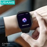  Đồng Hồ Thông Minh USAMS AT03 (2.01″ IPS Display, Bluetooth v5.0, Intelligent Life Monitoring, AAC Hi-fi Speaker, Bluetooth Speakerphone Call, Notification Synchronization, Intelligent Voice Assistant, Control Phone to Take Photos, Play Mini-Games) 