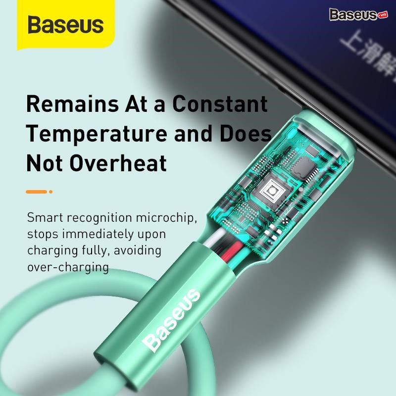  Cáp Sạc Nhanh Type-C Siêu Bền Baseus Silica Gel dùng cho Smartphone/ Tablet ( 3A, Quick Charge  Fast Data Transmission) 