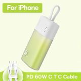  Pin Dự Phòng Sạc Nhanh Baseus Popsicle Fast Charging Power Bank IP Edition 5200mAh 20W PD, QC, AFC, FCP (With Baseus Simple wiring Type-C to Type-C 60W) 