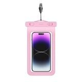 Túi Chống Nước Điện Thoại USAMS YD011 (For phones =< 7-inch, IP68, With Removable Lanyard, HD View, Double Pocket Design, High Sealability No Leakage, With Lanyard 440mm) 