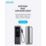  Pin Dự Phòng ANKER Zolo A1695 25000mAh 165W (With 2*Built-in Retractable Type-C Cable, Smart Digital Display, ActiveShield™ 2.0) 