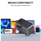  Củ Sạc Du Lịch 3C+1A AUKEY PA-TA09A 100W (US/AU/UK/EU, + AC Socket) 