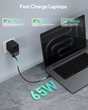  Củ Sạc Du Lịch 4C+1A AUKEY PA-TA08A 65W (US/AU/UK/EU, + AC Socket) 