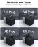  Củ Sạc Du Lịch 4C+1A AUKEY PA-TA08A 65W (US/AU/UK/EU, + AC Socket) 