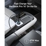  Tẩu Sạc Ô Tô 2C+1A ANKER A2731 67W (ActiveShield™ 2.0, PowerIQ™ 3.0) 