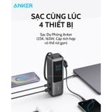  Pin Dự Phòng ANKER Zolo A1695 25000mAh 165W (With 2*Built-in Retractable Type-C Cable, Smart Digital Display, ActiveShield™ 2.0) 