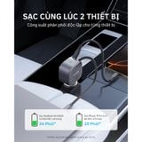  Tẩu Sạc Ô Tô 1C ANKER A2738 75W (With Built-In Retractable Type-C Cable, ActiveShield™ 3.0) 