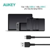  Cáp Sạc Nhanh USB to Type-C AUKEY CB-CD30 (0.9m, 480Mbps, 3A) 