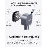  Tẩu Sạc Ô Tô 1C ANKER A2738 75W (With Built-In Retractable Type-C Cable, ActiveShield™ 3.0) 