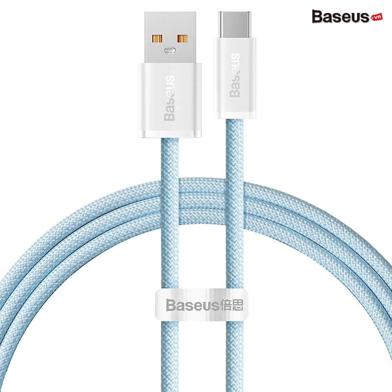 Cáp sạc Baseus Dynamic Series Fast Charging Data Cable USB to Type-C 100W 2m Blue