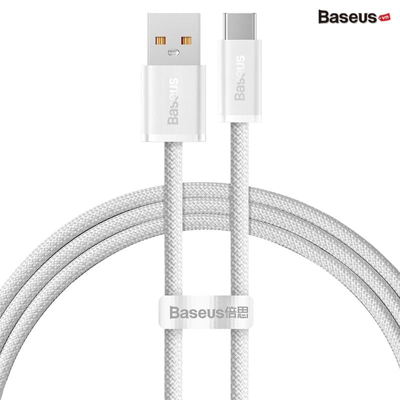Cáp sạc Baseus Dynamic Series Fast Charging Data Cable USB to Type-C 100W 2m White