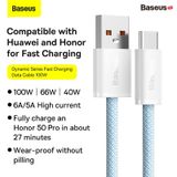  Cáp Sạc Nhanh, Vải Dù Siêu Bền Baseus Dynamic Series USB to Type-C 100W (5A/20V, ABS+ High Density Braided Wire, Fast Charging Data Cable) 