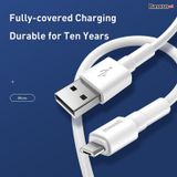  Cáp sạc nhanh, siêu bền Baseus Mini White dùng cho Smartphone/ Tablet (Type C/ Lightning/ Micro, Quick Charging  Sync Data TPE Cable) 