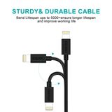  Cáp sạc iPhone MFI CHOETECH IP0027 Fast Charge Lightning Cable 1.8m (Apple MFi Certified, USB-A to Lightning Fast Charge  Data Cable) 