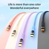  Cáp Sạc Nhanh C to C/USB to C ROCK Z21 Transparency Series 100W/6A (1.2m) 