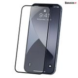  Kính cường lực full viền, chống bể mép dùng cho iPhone 12 Series Baseus 0.23mm Curved-screen Tempered Glass (02 Pcs/set, PET Soft Edge, Crack-resistant edges ) 