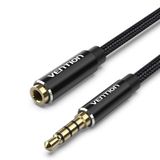  Dây cáp âm thanh nối dài chất lượng cao AUX Audio 3.5 VENTION BHCBF/BHCBH (Cotton Braided, AUX Cable 3.5mm, Male to Female) 